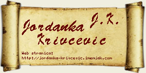 Jordanka Krivčević vizit kartica
